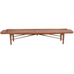 Long Walnut Bench by Finn Juhl for Baker Modern