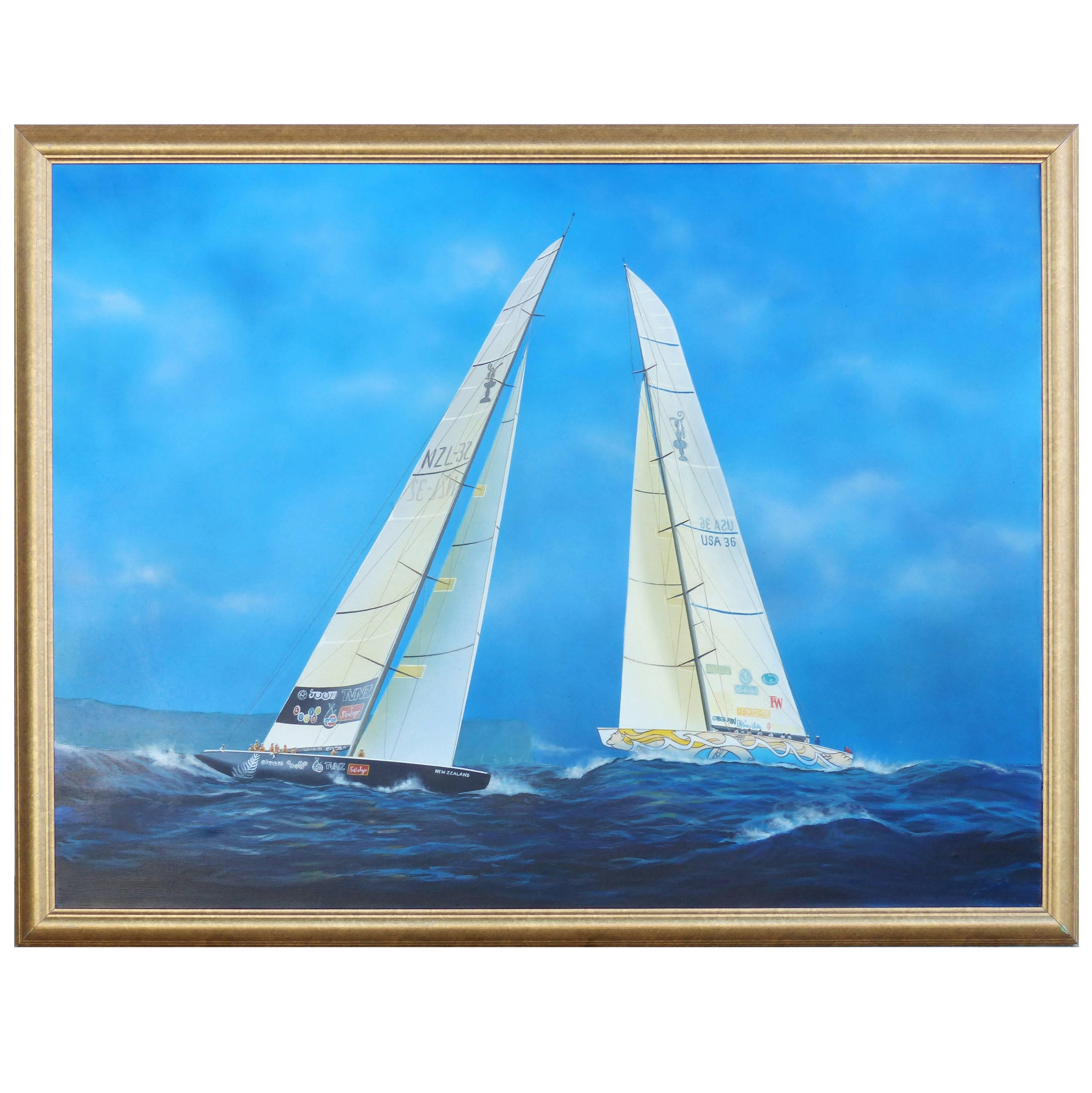 Gabriel Duarte Argentine Artist Nautical Painting 