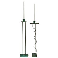 Retro Pair of Architectural Candlesticks 'Prototypes' by Steven Holl for Swid Powell