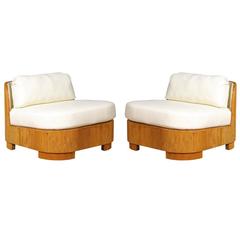 Exemplary Pair of Restored Large-Scale Vintage Bamboo Slipper Loungers 4