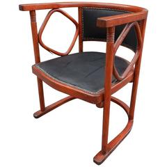 Hoffmann Josef, Curved Beech Armchair, circa 1900 8