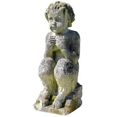 Stone Statue of a Little Satyr, 19th Century