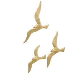 Flying Birds, Copper Wall Sculpture