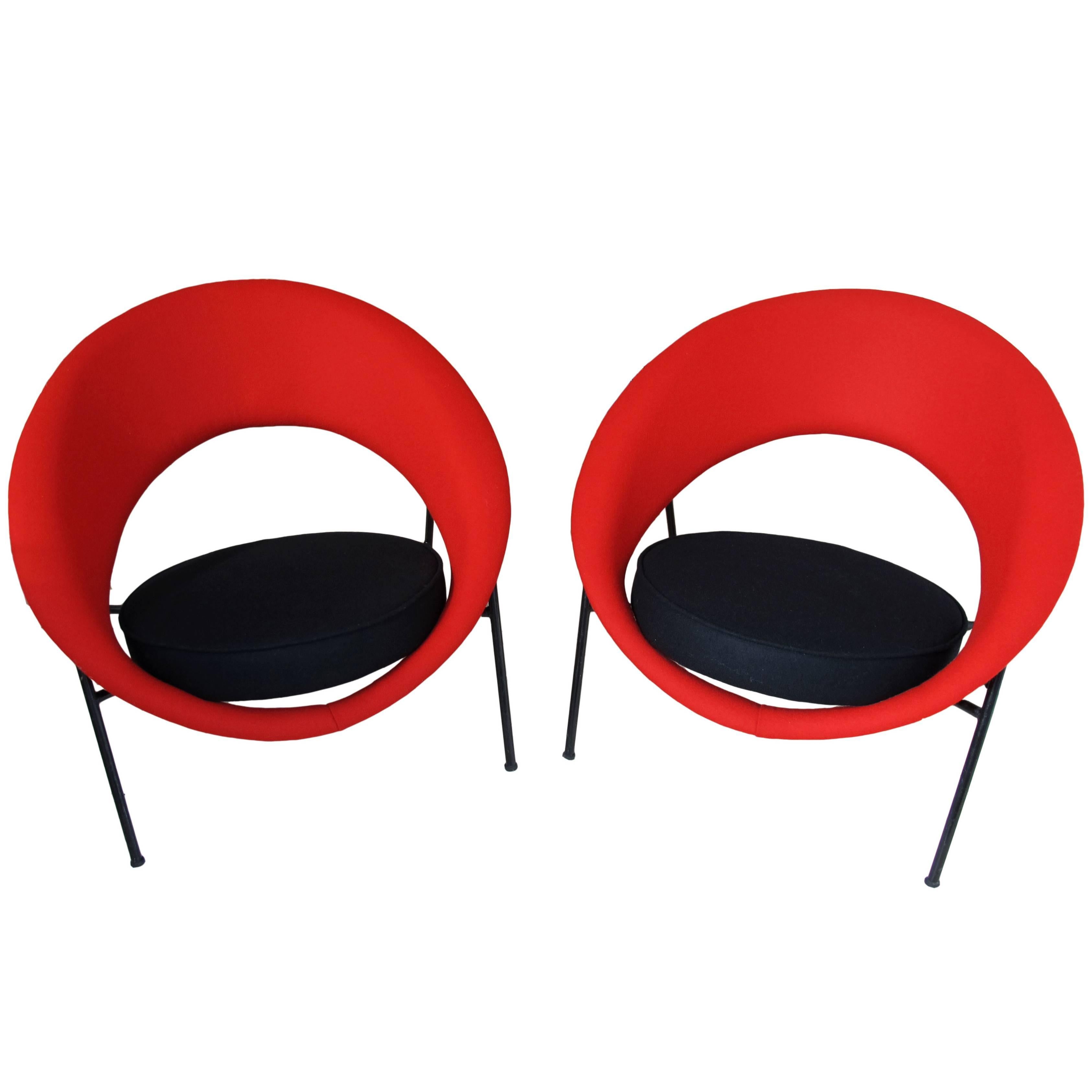 Pair of ‘Saturn’ Chairs by Genevieve Dangles and Christian Defrance