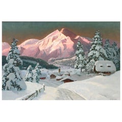 "Tyrol Morning Glow" by Austrian Artist, Alois Arnegger