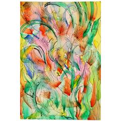 Abstract Ink Watercolor Painting 4