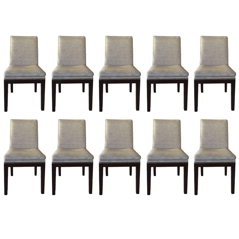 Custom Dining Chairs set of ten jean michel frank style custom dining chairs at 1stdibs Custom Dining Chairs set of ten jean michel frank style custom dining chairs at 1stdibs