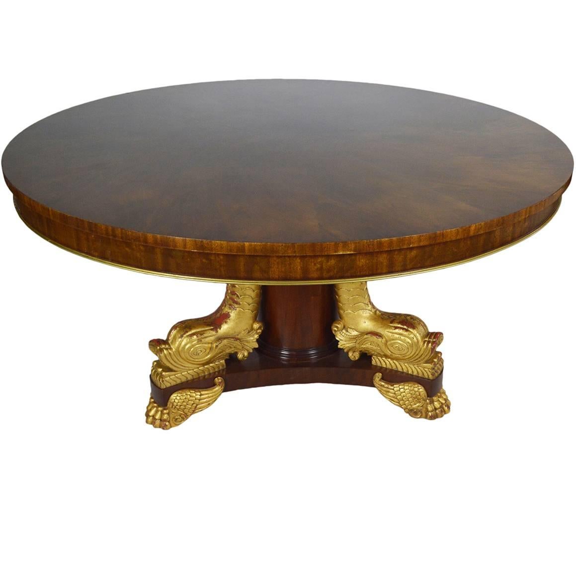 Koi Fish Pedestal Dining Table