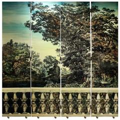 Piero Fornasetti "Bosco Con Balaustra" Screen, 1950s 5