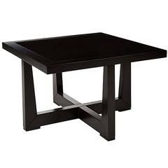 Giorgetti Reverso Square Side Table with Glass Top