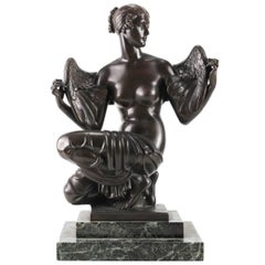 "Philomela" a Bronze Sculplture of a Winged Beauty by John Gregory