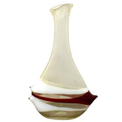 Anzolo Fuga Handblown Glass "Bands" Vase, 1950s 1