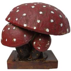 Paper Mâché Model of an Amanita Mushroom