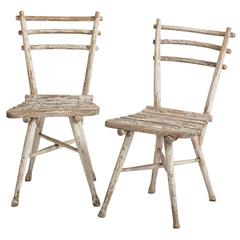 Pair of Antique Austrian Thonet Garden Chairs, circa 1904 4