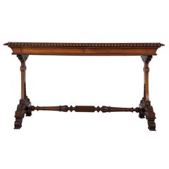 Neoclassical Rosewood Library Table