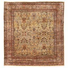Antique Lavar Kerman Carpet