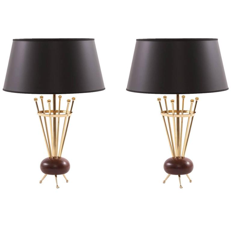 Stiffel table lamps, 1950s