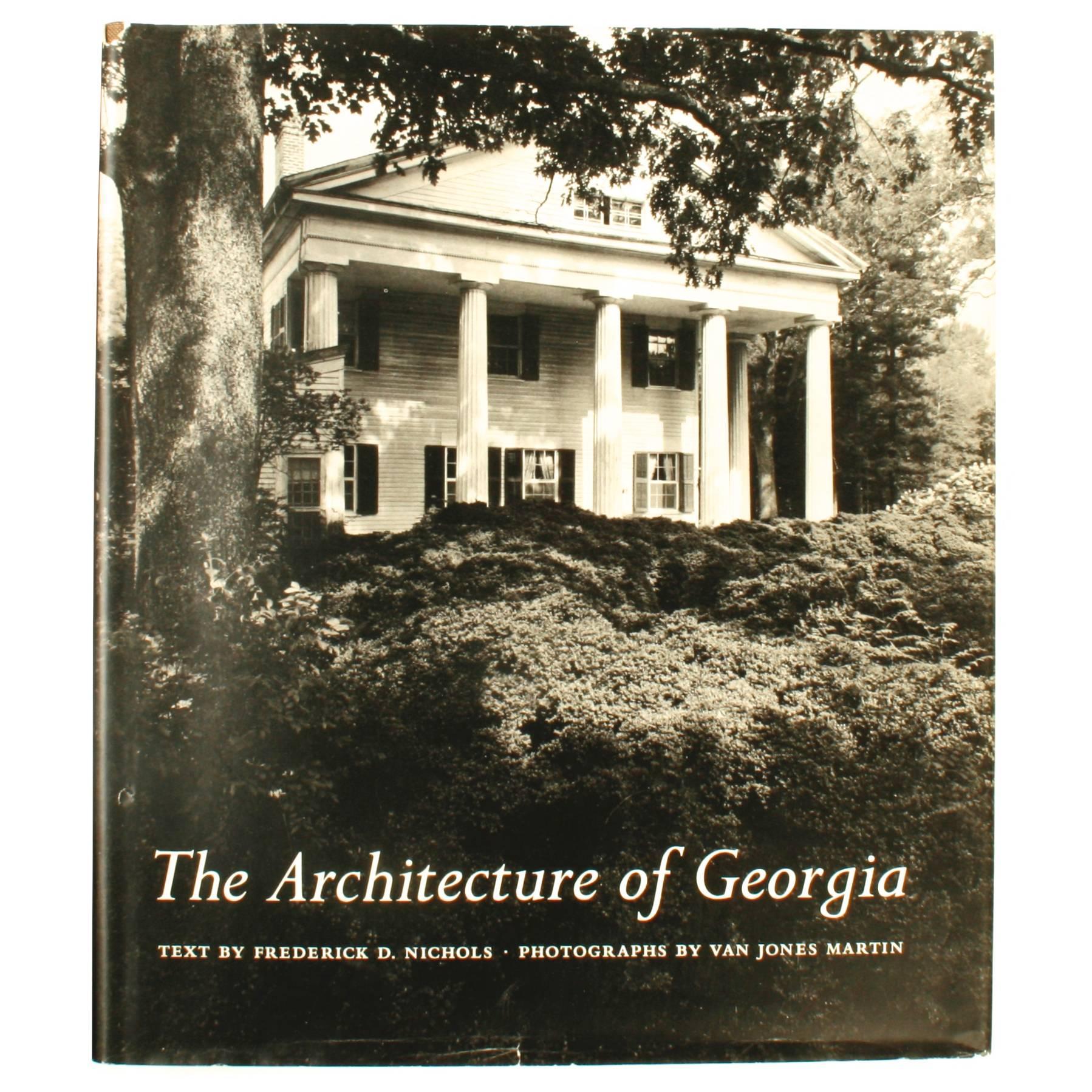 Architecture of Georgia by and Signed by Frederick Nichols 1st Edition For Sale