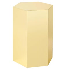 Shiny Hex Side Table