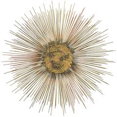 Wire Sunburst Sculpture in the Manner of C. Jere 3