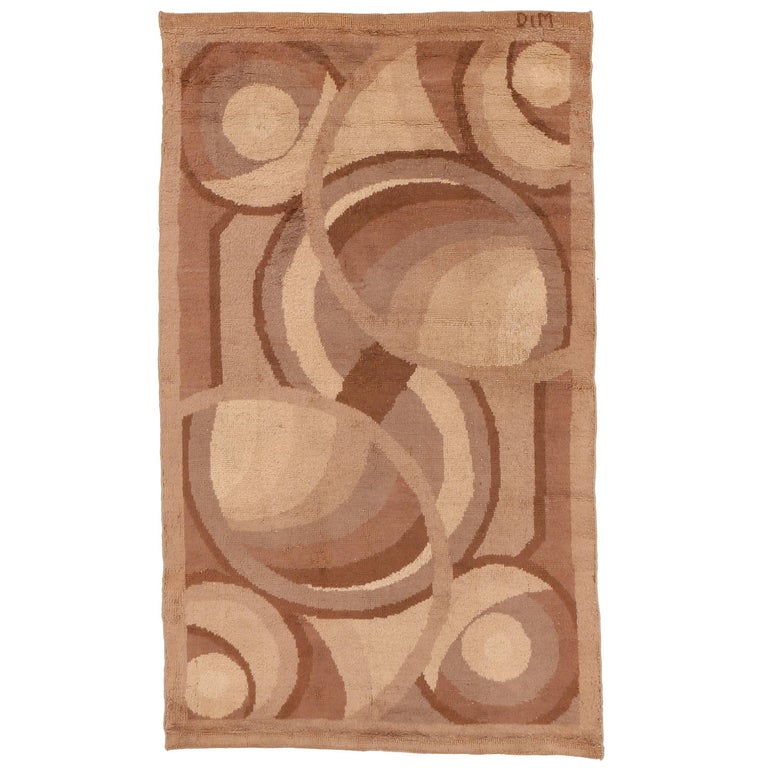 Antique French Art Deco Rug by D.I.M at 1stDibs | rug de dim