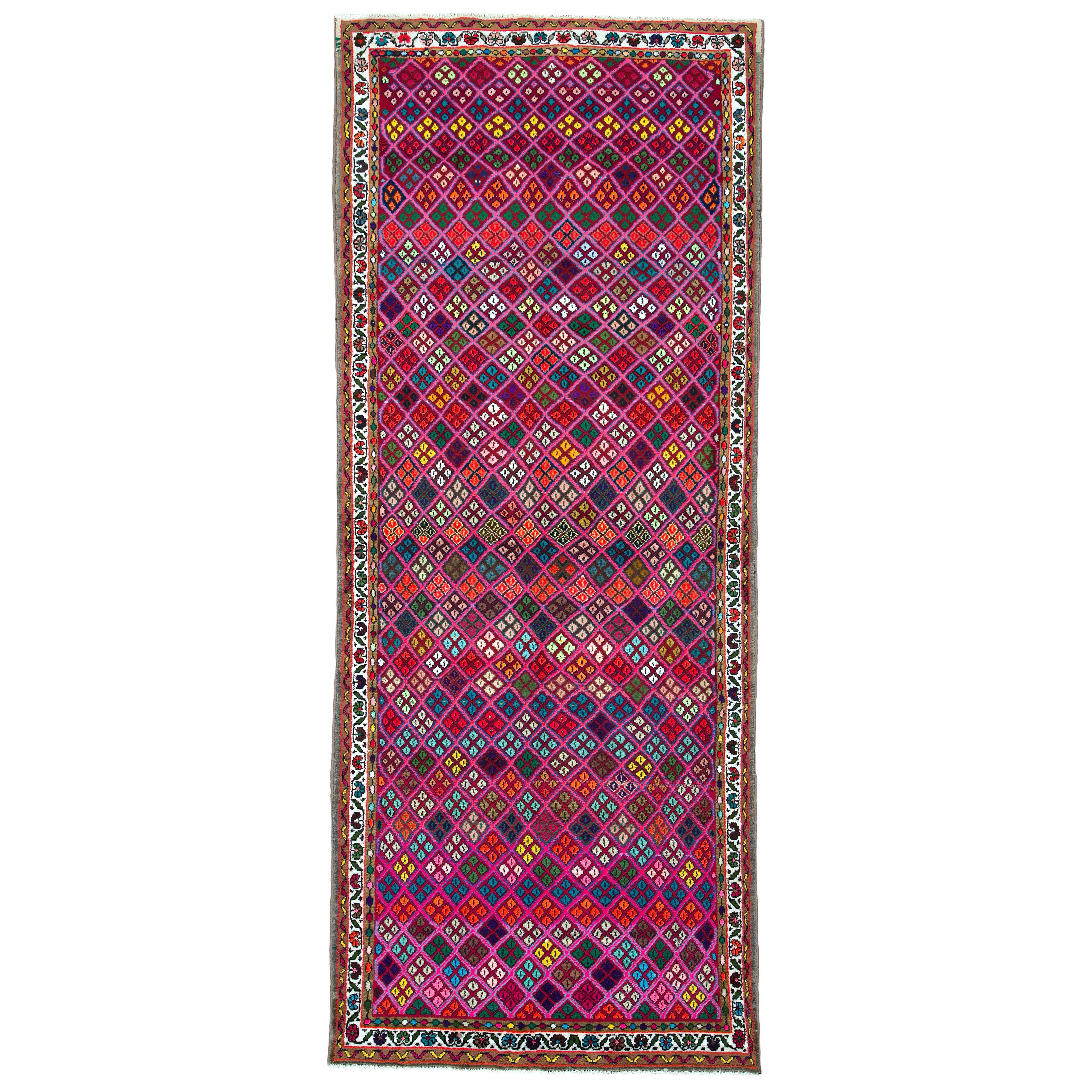 Vintage Nahavand Hamadan Persian Runner with Modern Victorian Style For  Sale at 1stDibs