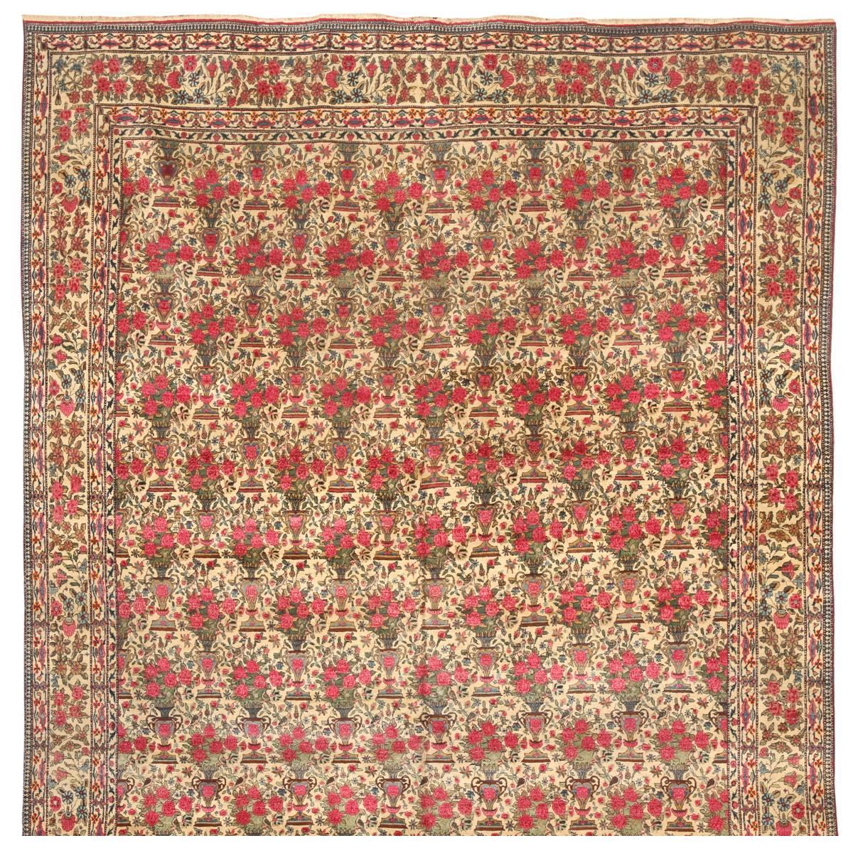 Extremely Finely Woven Antique Persian Zili Sultan Carpet For Sale