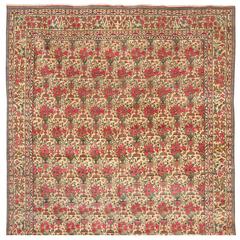 Extremely Finely Woven Antique Persian Zili Sultan Carpet