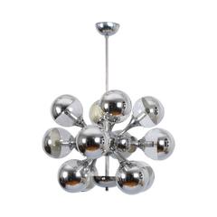 Sputnik Chandelier Reggiani Italia Space Age 1970s