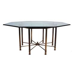 Impressive Octagonal Directoire Style Brass Dining Table, Wardman