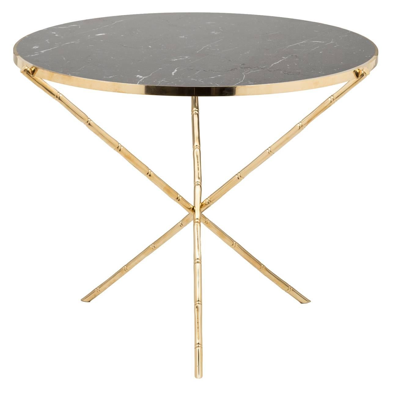 Bamboo N°3 Large Marble Table For Sale