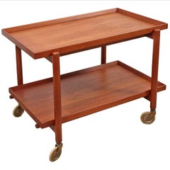 Poul Hundevad Danish Teak Bar Cart