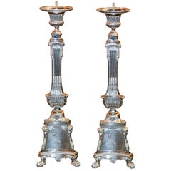 Antique Pair of 19th Century French Altar Sticks