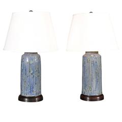 Pair of Charlie West Pottery Lamps