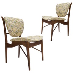 Pair of Finn Juhl NV-51 for Baker Furniture Occasional, Desk or Dining Chairs