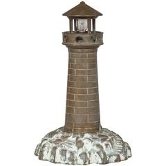 Antique Bronze Lighthouse Lamp