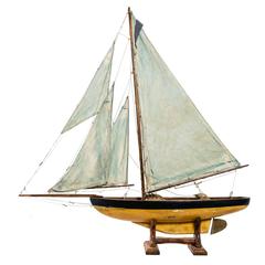 Antique Yellow Pond Boat