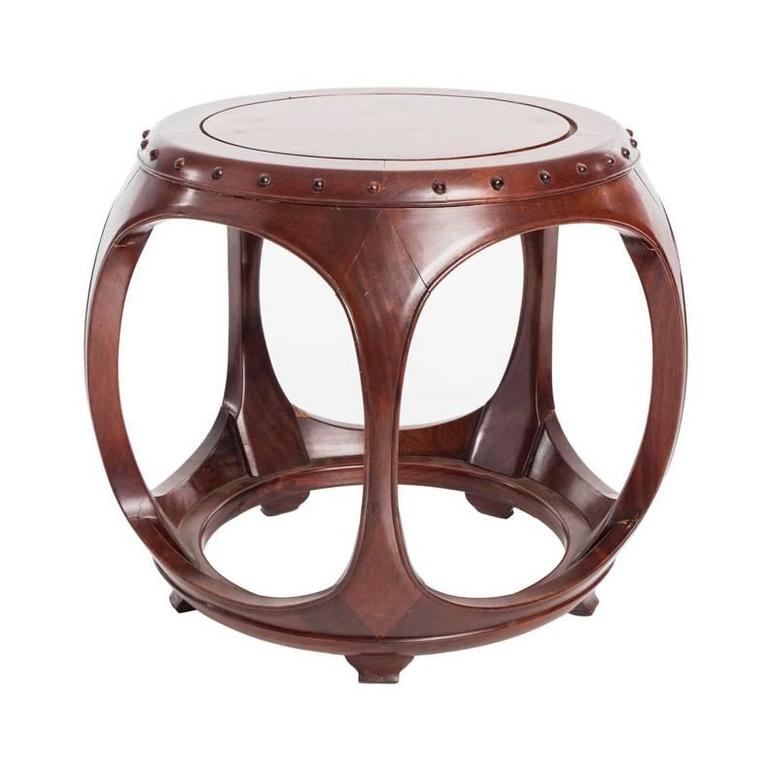 Chinese Barrel Table at 1stDibs