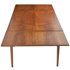 Mid-Century Danish Teak Draw-Leaf Dining Table