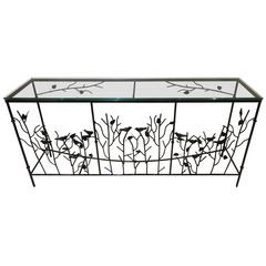 Magnificent Giacometti Style Hand-Forged Console Table 5