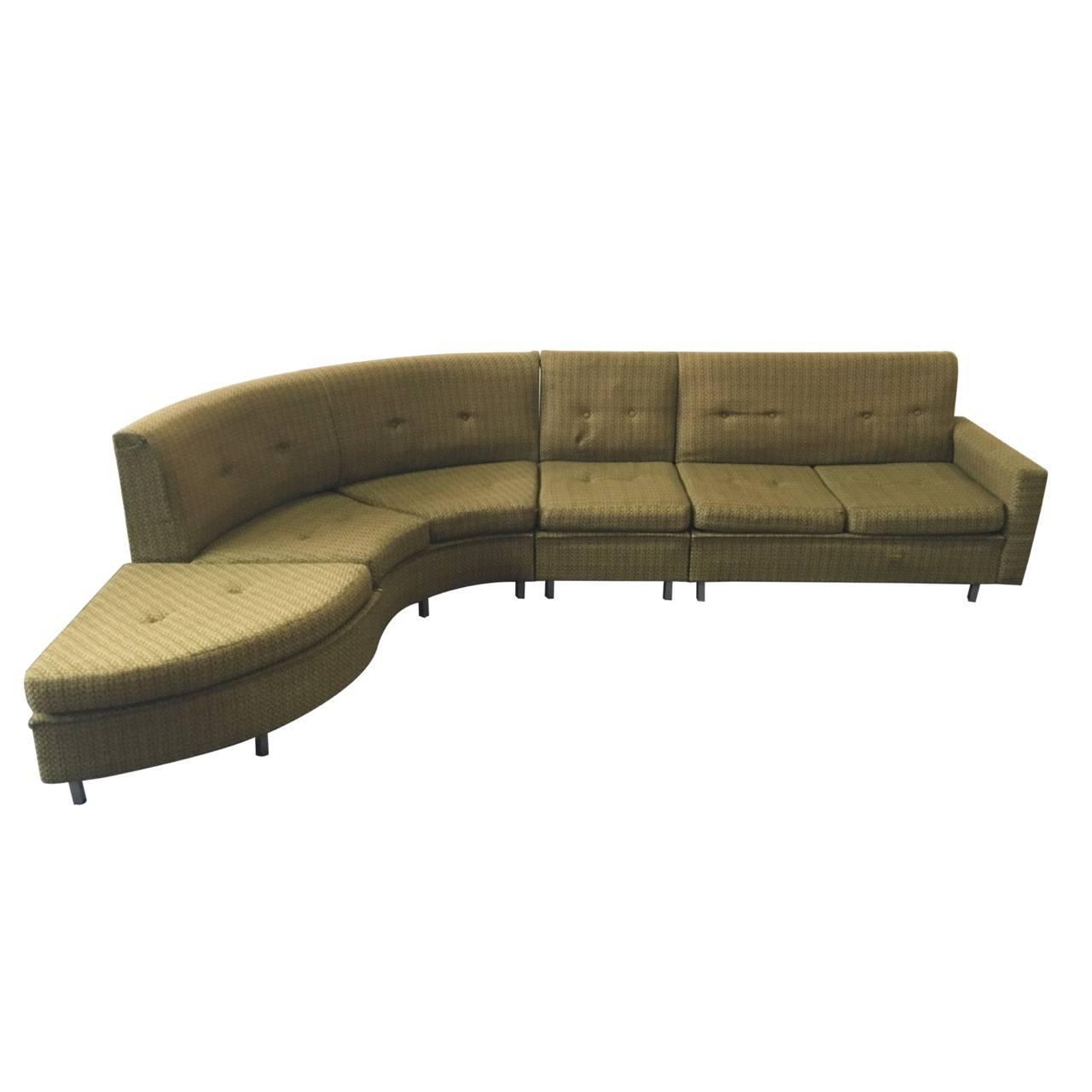 MidCentury Sectional Sofa, 1950s1960s For Sale at 1stdibs
