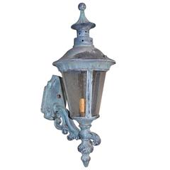 French Lantern with Small Green Patina