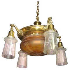 Antique Brass Mission Style Light