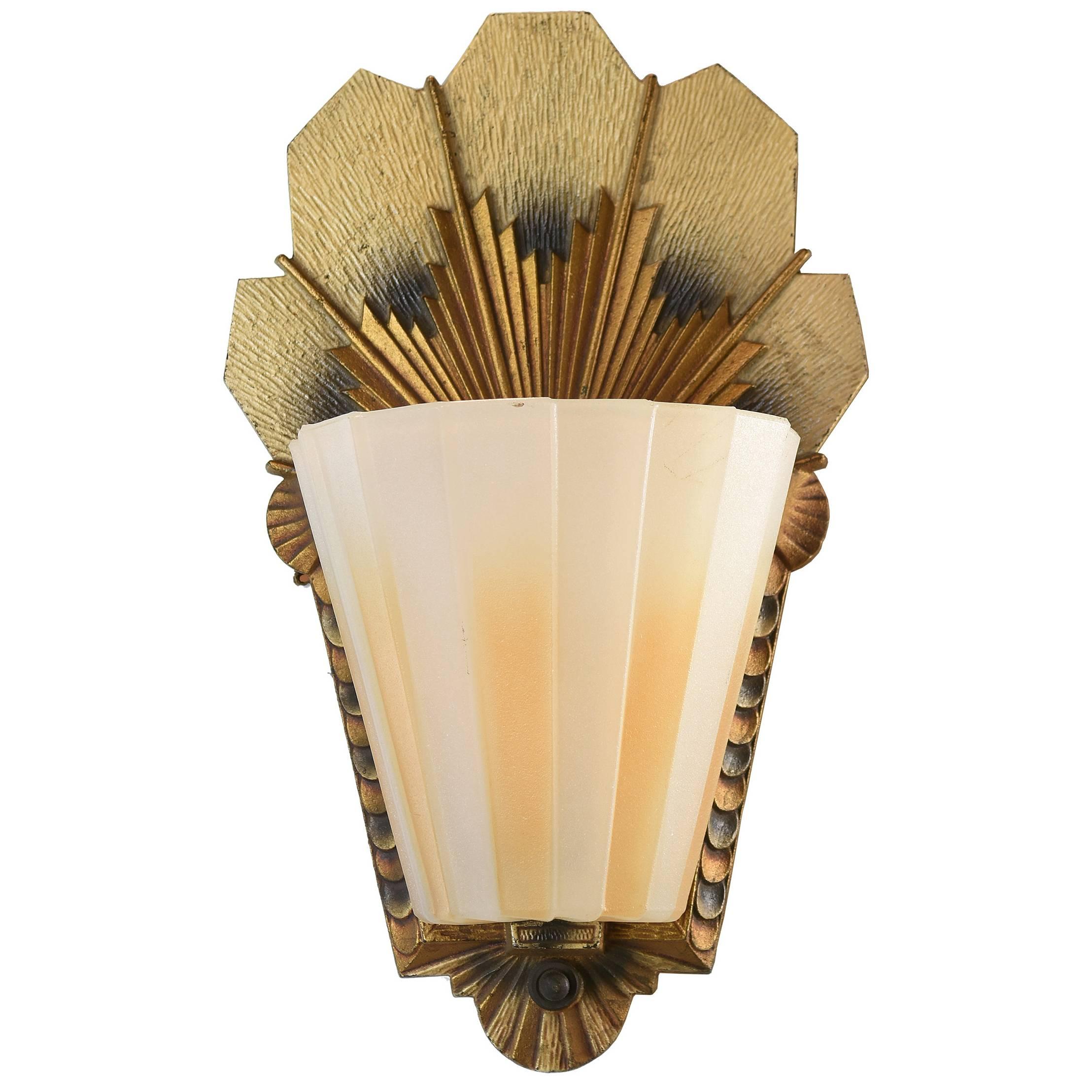 Williamson/Beardslee Art Deco Sconce Set, circa 1928