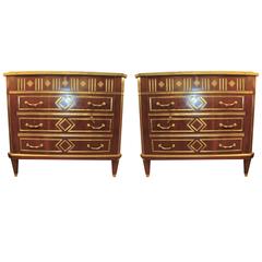 Pair of Russian Neoclassical Commodes