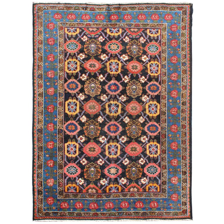 Tapis persan ancien Bakhtiari de style traditionnel et moderne En vente