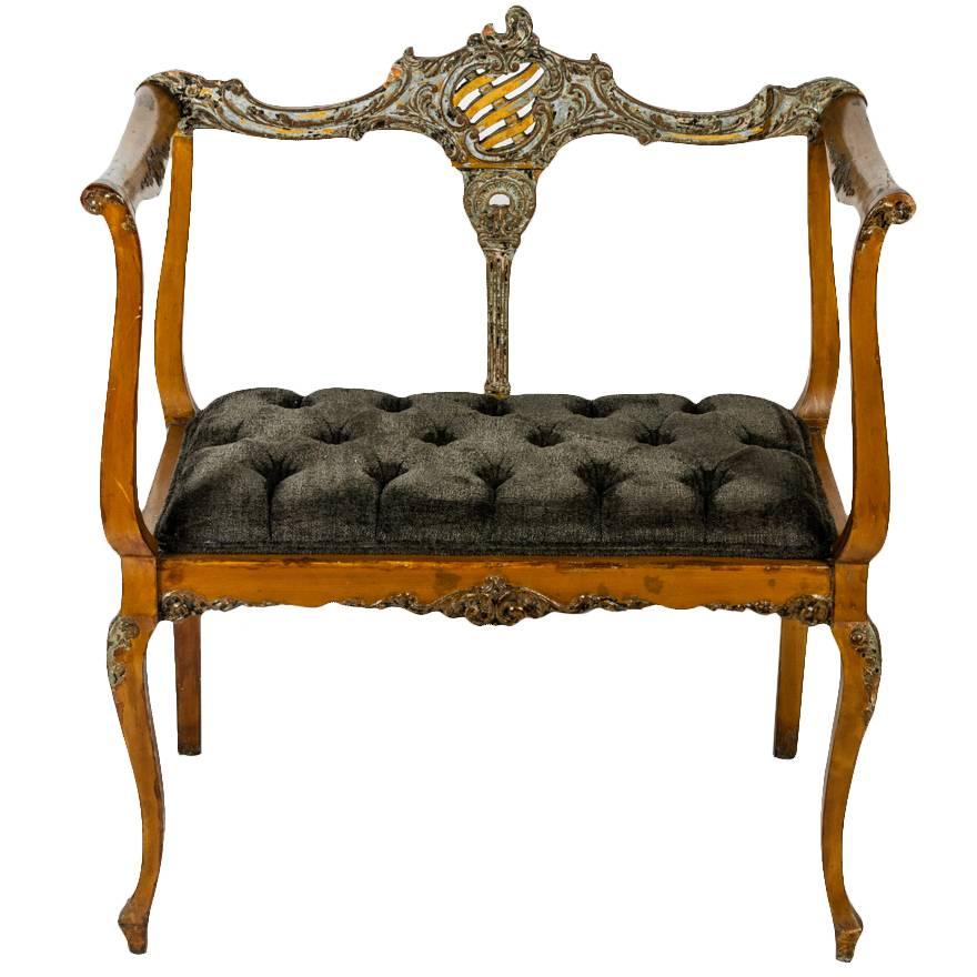 Antique French Entry Bench