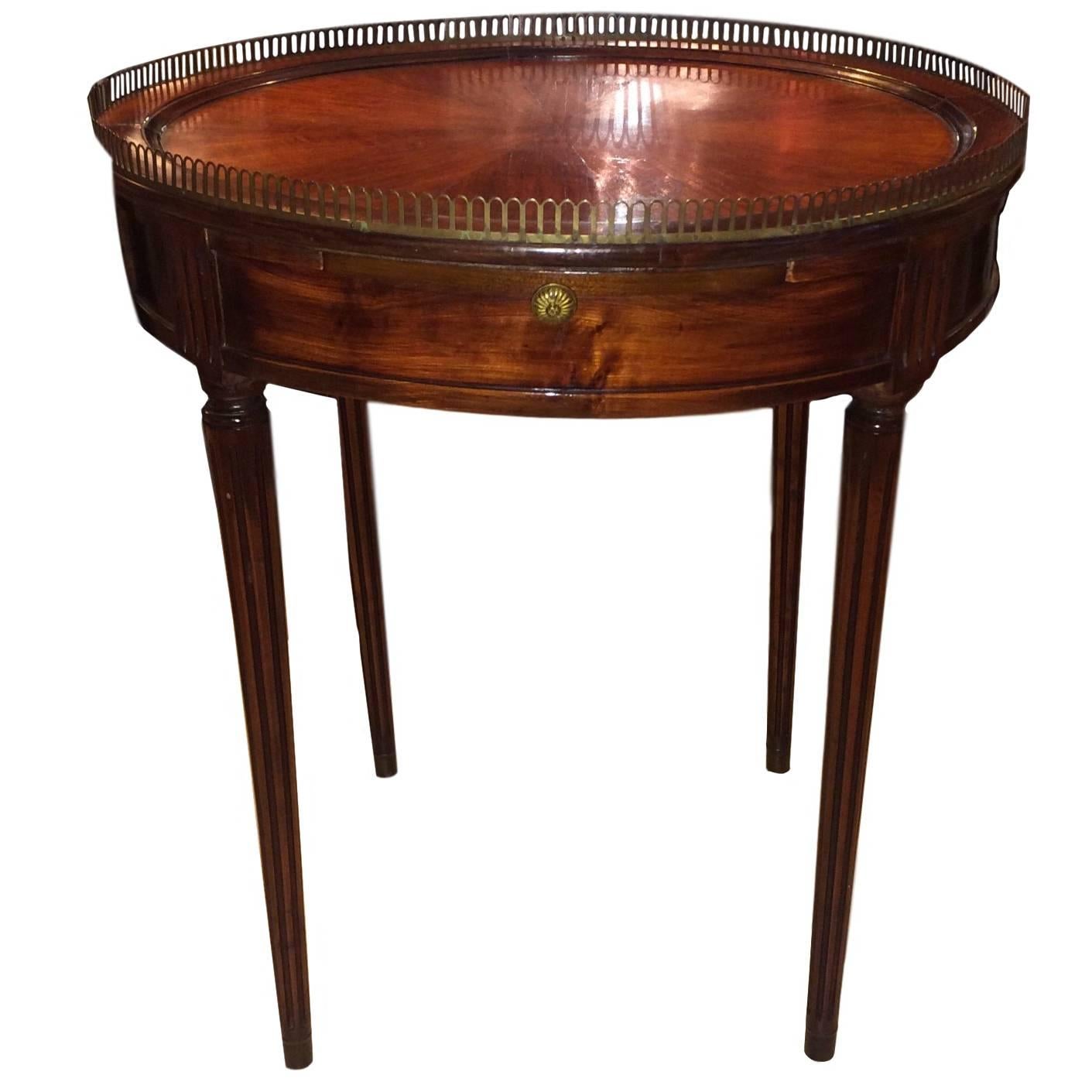 Louis XVI Style Mahogany Circular Center or End Table