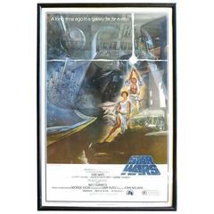 Original 1977 Star Wars 1st Printing One Sheet Rolled Poster