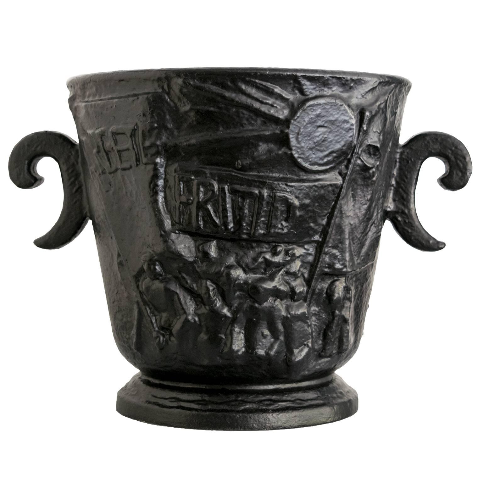 Scandinavian Modern  Näfveqvarns Bruk Cast Iron Leisure Urn